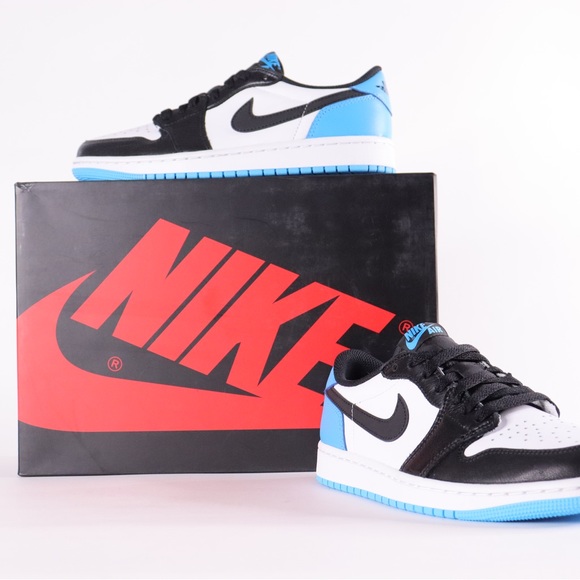 NIKE AIR JORDAN 1 LOW POWDER BLUE - Picture 7 of 7